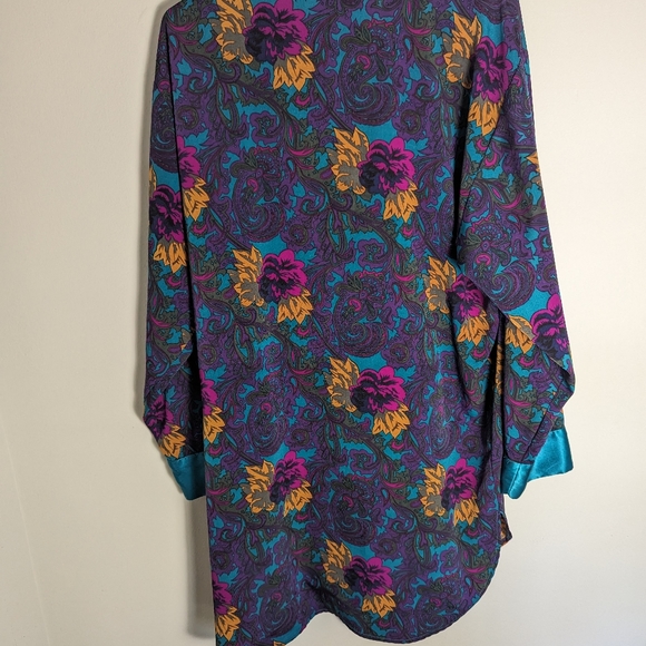 Victoria's secret silk smoking jacket gold label - Picture 3 of 8